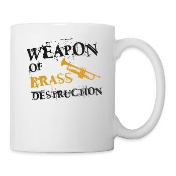 Trumpet Player Vintage Weapon Of - Tasse - Weiß - Rechts
