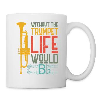 Trumpet Player B Flat Vintage - Mug - white - Right