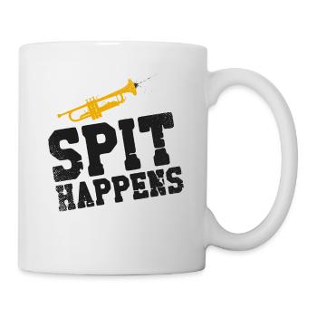 Trumpet Player Pun Vintage Spit - Mug - white - Right