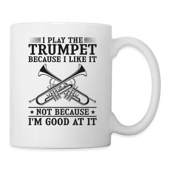 Trumpet Player Vintage I Play The - Tasse - Weiß - Rechts