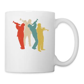 Trumpet Player Retro Vintage - Mug - white - Right