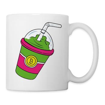 Bitcoin Ethereum Kryptowährungen Shake - Tasse - Weiß - Rechts