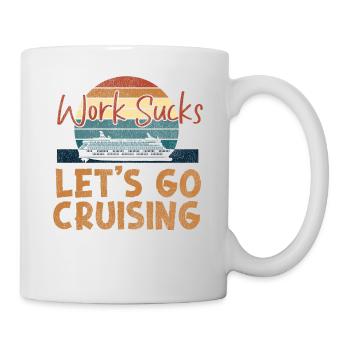 Cruise Ship Vacation Retro Vintage - Tasse - Weiß - Rechts