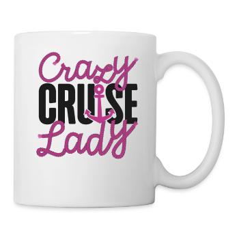 Bateau de croisière Vacances Fille Folle - Mug blanc - blanc - Droite