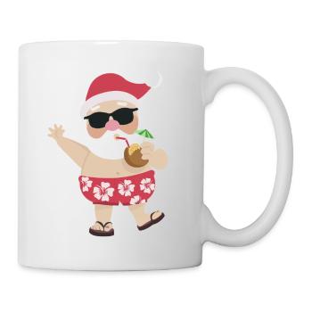 Santa Claus cute Summer - Mug - white - Right
