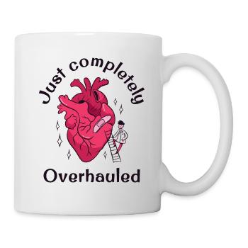 Gerade komplett überholt Herz - Tasse - Weiß - Rechts