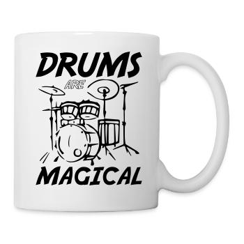 Drums Are Magical - Tasse - Weiß - Rechts