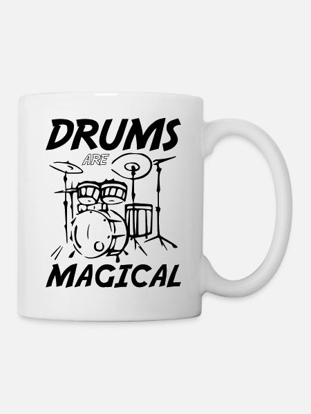 Les tambours sont magiques - Mug blanc - blanc