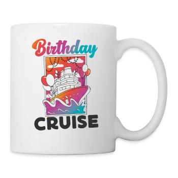 Cruise Ship Vacation Birthday - Tasse - Weiß - Rechts