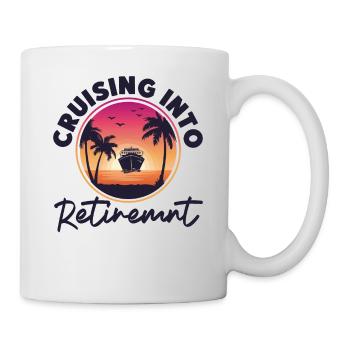 Cruise Ship Vacation Retired - Tasse - Weiß - Rechts