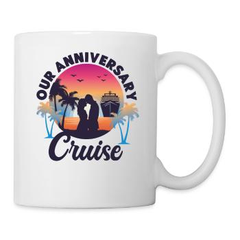 Bateau de croisière Vacances Mari Femme - Mug blanc - blanc - Droite