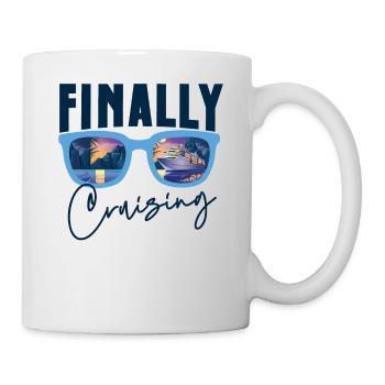 Cruise Ship Vacation Finally - Tasse - Weiß - Rechts