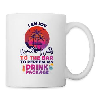 Vacances en bateau de croisière que j’apprécie - Mug blanc - blanc - Droite