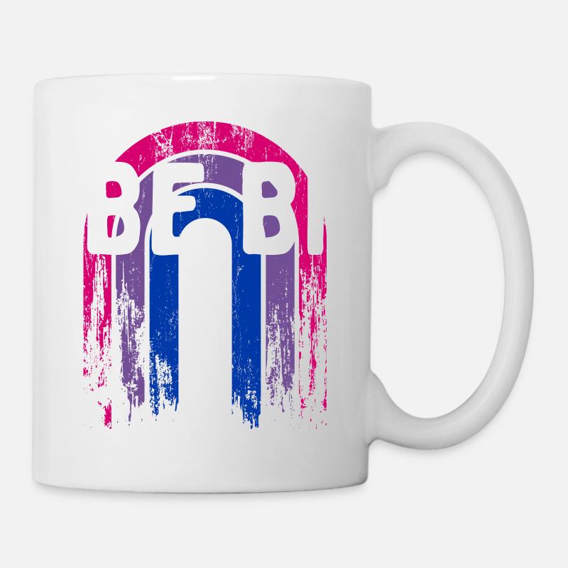 Be Bi Bisexual LGBTQ Bi Pride LGBT Dictons Pride - Mug blanc - blanc