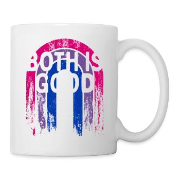 Both is Good Bisexual LGBTQ Bi Pride Positivity - Mug - white - Right