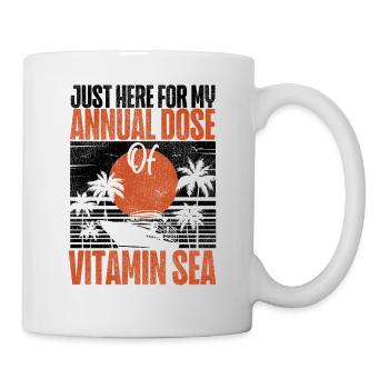 Bateau de croisière Vacances Vintage Rétro - Mug blanc - blanc - Droite