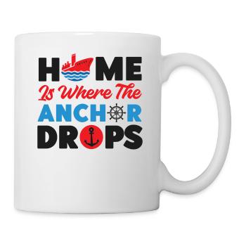 La maison de vacances en bateau de croisière est l’endroit où - Mug blanc - blanc - Droite