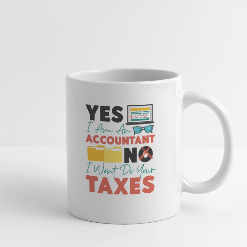 Comptable Comptable Comptable Mug blanc