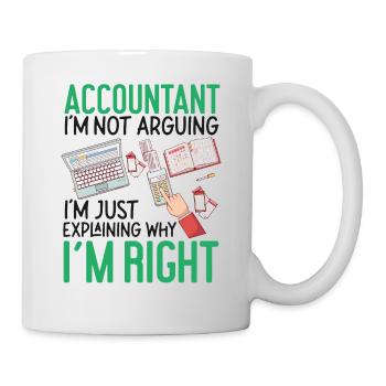 Comptable Comptable Comptable - Mug blanc - blanc - Droite