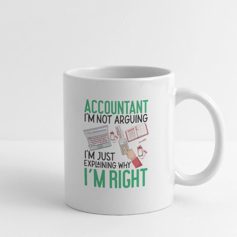 Comptable Comptable Comptable Mug blanc