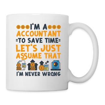Accountant Bookkeeper Accounting - Mug - white - Right