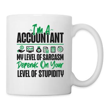Accountant Bookkeeper Accounting - Mug - white - Right