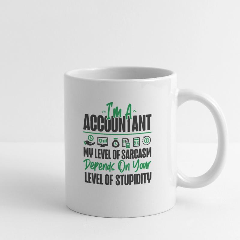 Comptable Comptable Comptable Mug blanc