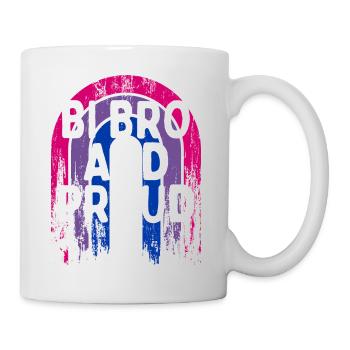 Bi Bro et Proud Bisexual LGBTQ Bi Pride LGBT - Mug blanc - blanc - Droite