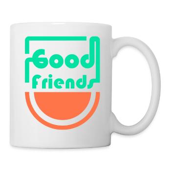 Gute Freunde - Tasse - Weiß - Rechts