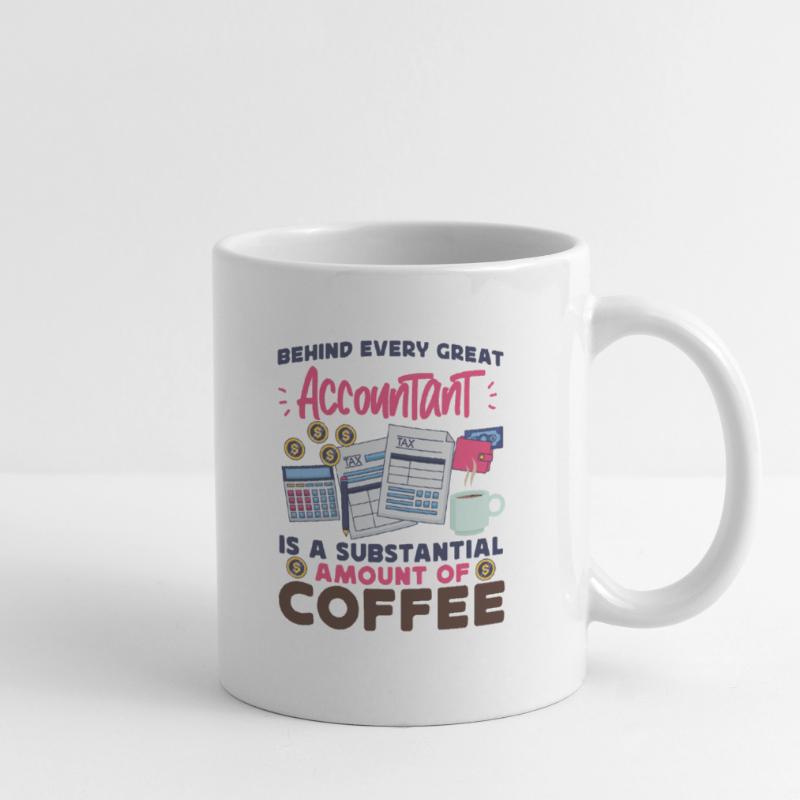 Comptable Comptable Comptable Mug blanc