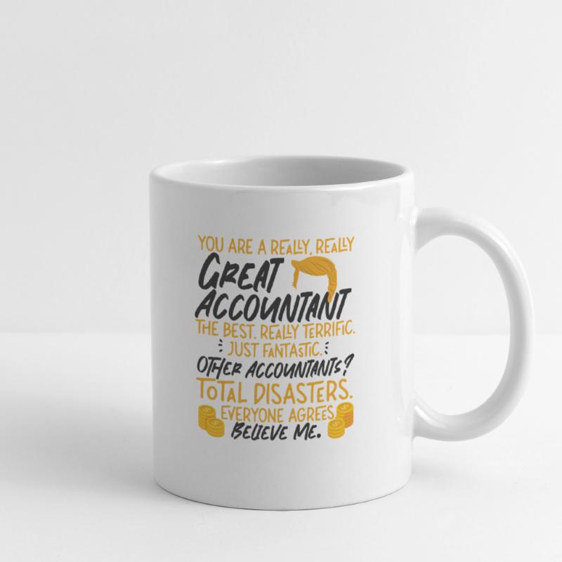 Comptable Comptable Comptable Mug blanc