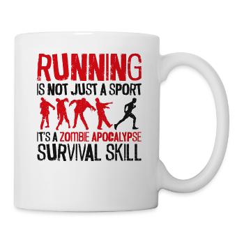 Running Runner Semi-Marathon - Mug blanc - blanc - Droite
