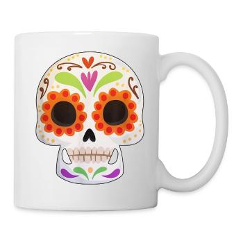 Jour des morts Dia de Los Muertos Skull Gift - Mug blanc - blanc - Droite