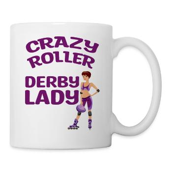 Roller derby - Mug blanc - blanc - Droite