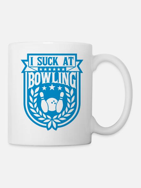 I suck at bowling - Tasse - Weiß