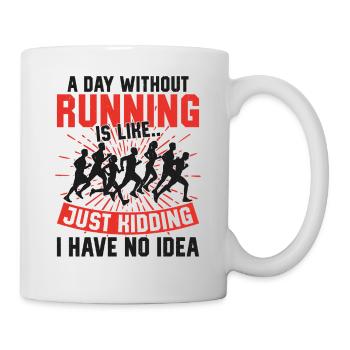 Running Runner Half Marathon - Tasse - Weiß - Rechts