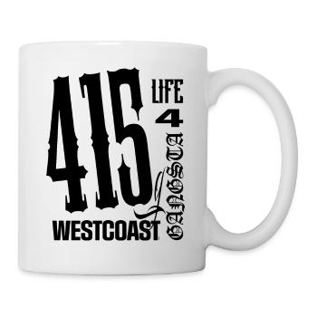Westcoast Gangsta 4 Life - Tasse - Weiß - Rechts