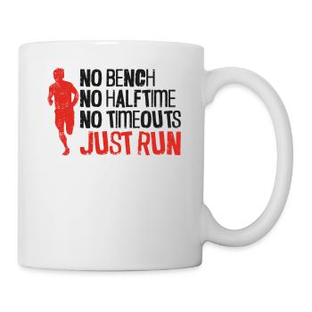 Running Runner Half Marathon - Tasse - Weiß - Rechts