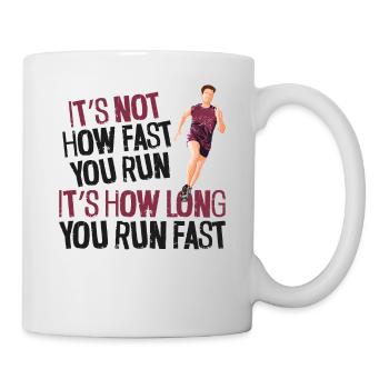 Running Runner Half Marathon - Tasse - Weiß - Rechts