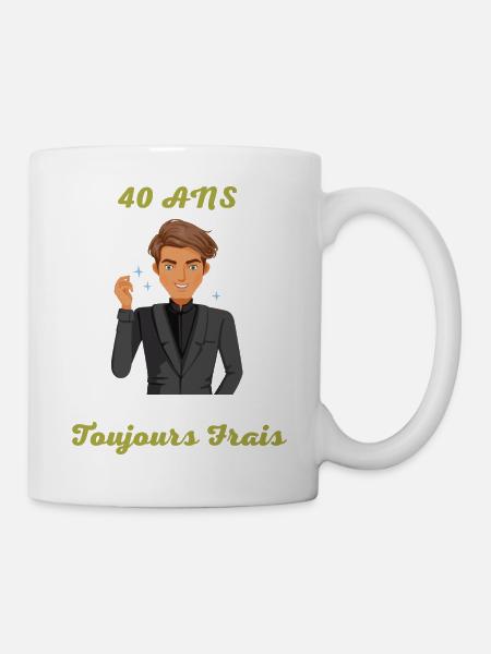 40 ans toujours frais - Mug blanc - blanc
