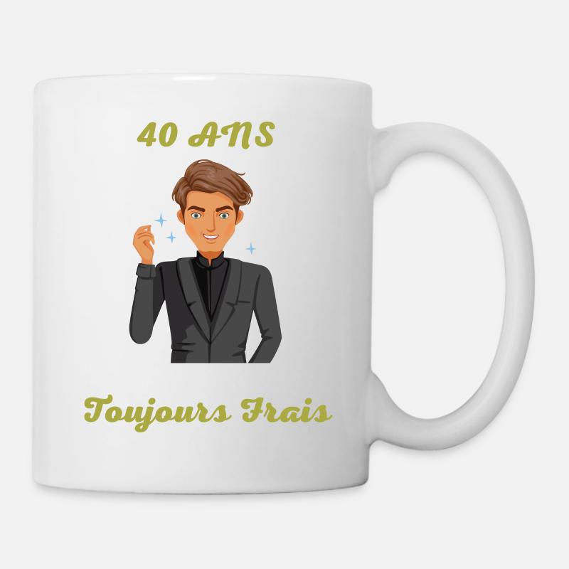 40 ans toujours frais - Mug blanc - blanc