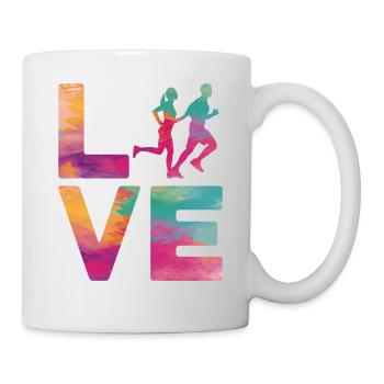 Running Runner Semi-Marathon - Mug blanc - blanc - Droite