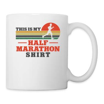 Running Runner Half Marathon - Tasse - Weiß - Rechts