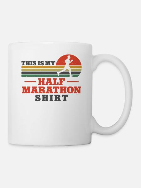 Running Runner Semi-Marathon - Mug blanc - blanc