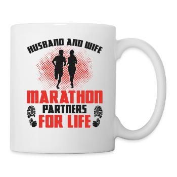 Running Runner Half Marathon - Tasse - Weiß - Rechts