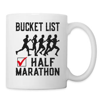 Running Runner Half Marathon - Tasse - Weiß - Rechts