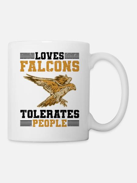 Falken züchten - Tasse - Weiß