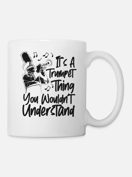 Trompettiste C’est une trompette - Mug blanc - blanc