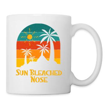 Sun Bleached Nose Summer Sunbathing Tropical - Tasse - Weiß - Rechts