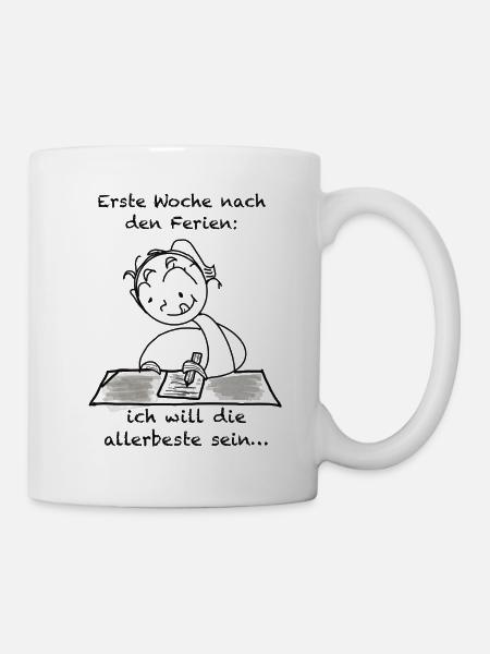 Beste in der Schule sein - Tasse - Weiß